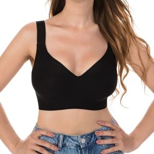 Brabalas Plus Size Black Wireless Seemless Bra